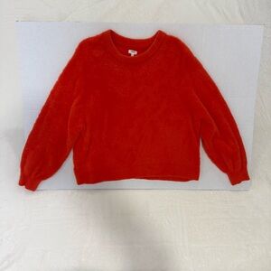 Aerie Vibrant Red Crew Neck Sweater